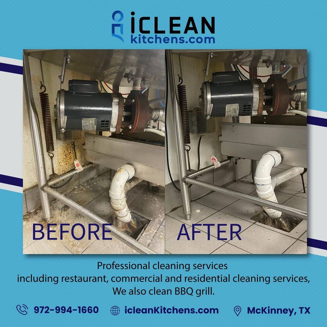 before and after results of iclean kitchens service