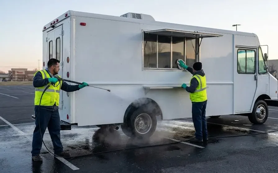 food trailers cleaning
